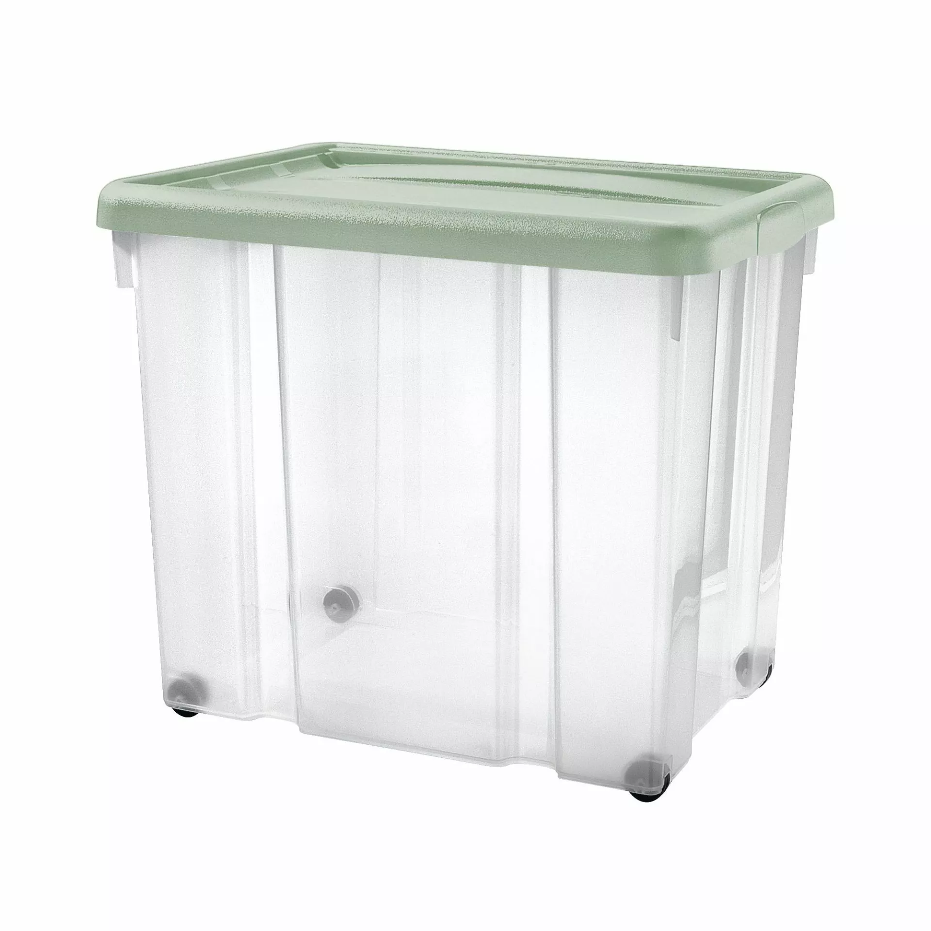 Box Puzzle 80 Litri Con Coperchio A Scatto E Ruote 2 Box Puzzle 80 Litri Con Coperchio A Scatto E Ruote