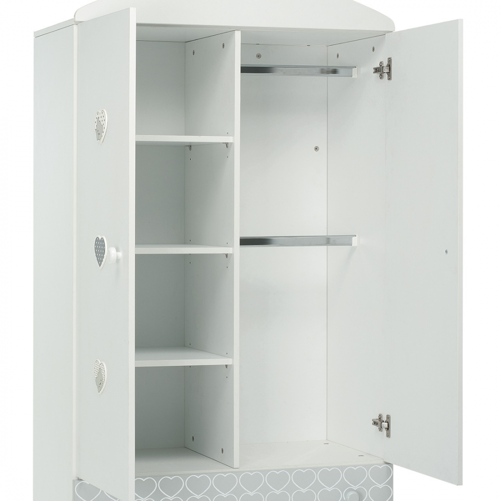 Foppapedretti Armadio Lovely Con Piano Regolabile E Barre Appendiabiti 4 Foppapedretti Armadio Lovely Con Piano Regolabile E Barre Appendiabiti - immagine 2