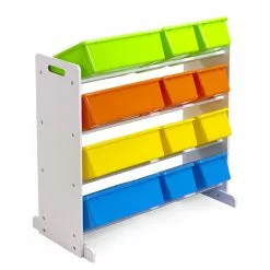 ATe Casa Scaffale In Legno 4 Piani Con 12 Cestoni Porta Giocattoli -Negozio al dettaglio CYBEX GOLD 0047713 scaffale in legno 4 piani con 12 cestoni porta giocattoli