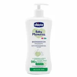 Chicco Bagnodoccia Baby Moments Con Mandorle E Pesca - Formula Senza Lacrime 500ml