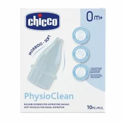 Chicco Ricambi Morbidi Per Aspiratore Nasale PhysioClean - 10 Beccucci