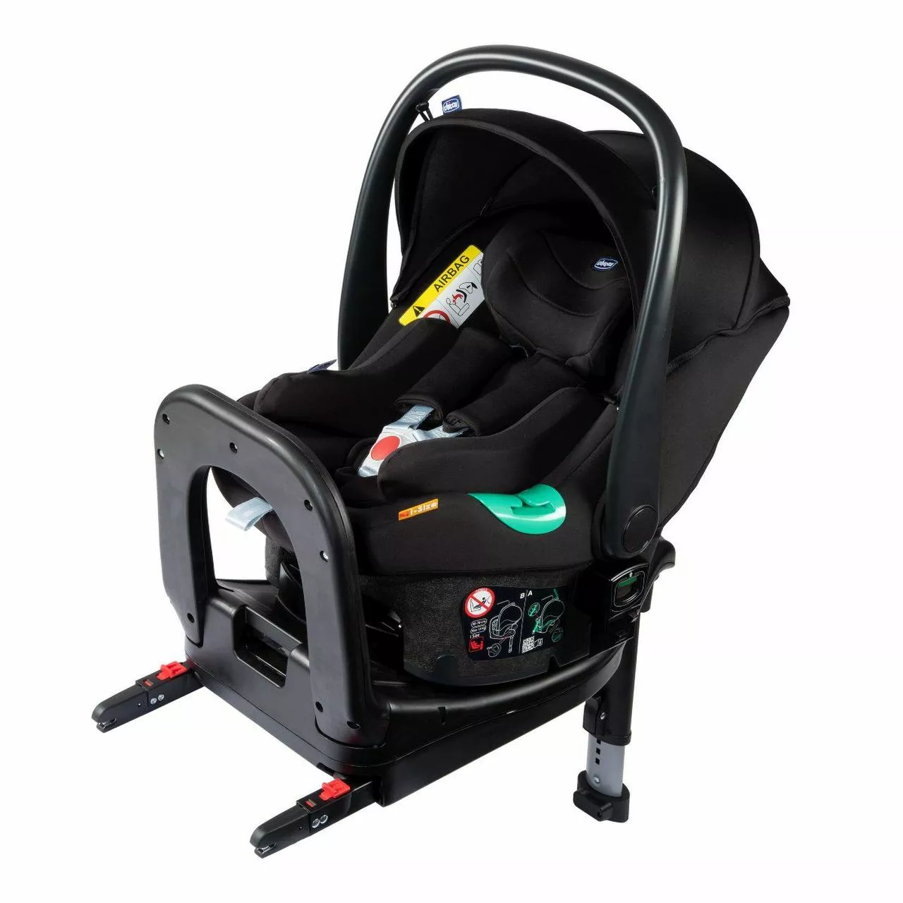 Chicco Seggiolino Auto Kiros ISize Fast-In - Pirate Black 3 Chicco Seggiolino Auto Kiros ISize Fast-In - Pirate Black