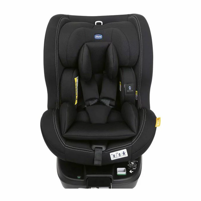 Chicco Seggiolino Auto Seat3Fit R129 ISize Con Base Girevole, 40-125cm - Black 5 Chicco Seggiolino Auto Seat3Fit R129 ISize Con Base Girevole, 40-125cm - Black - immagine 3