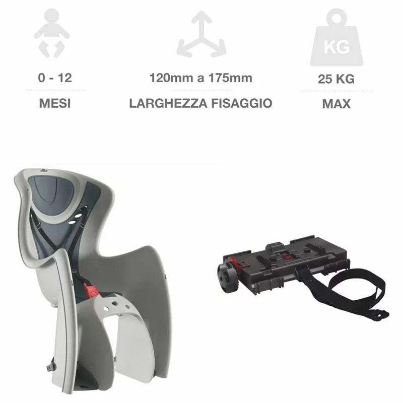OK Baby Seggiolino Bici Baby Shield Con Attacco Portapacchi 7 OK Baby Seggiolino Bici Baby Shield Con Attacco Portapacchi - immagine 5