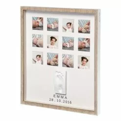 Baby Art Portafoto Primo Anno My Very First Year Con Kit Impronta E 12 Fotografie