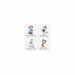 LULABI Set 4 Adesivi Antiscivolo Disney 10x10