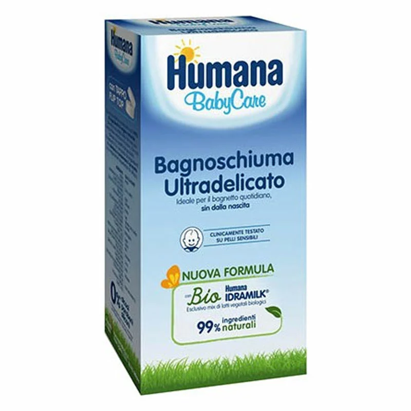 Humana Bagnoschiuma Ultradelicato 200ml 3 Humana Bagnoschiuma Ultradelicato 200ml