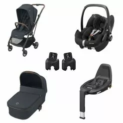 Maxi-Cosi Trio Leona Con Navicella Oria, Seggiolino Pebble Pro, Base Family Fix 360 E Adattatori 6 Maxi-Cosi Trio Leona Con Navicella Oria, Seggiolino Pebble Pro, Base Family Fix 360 E Adattatori -Negozio al dettaglio CYBEX GOLD 0089076 trio leona con navicella oria seggiolino pebble pro base family fix 360 e adattatori