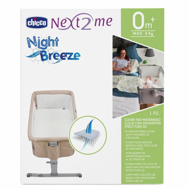 CHICCO Materassino Night Breeze Per Culla Next2Me 50x83cm 4 CHICCO Materassino Night Breeze Per Culla Next2Me 50x83cm - immagine 2