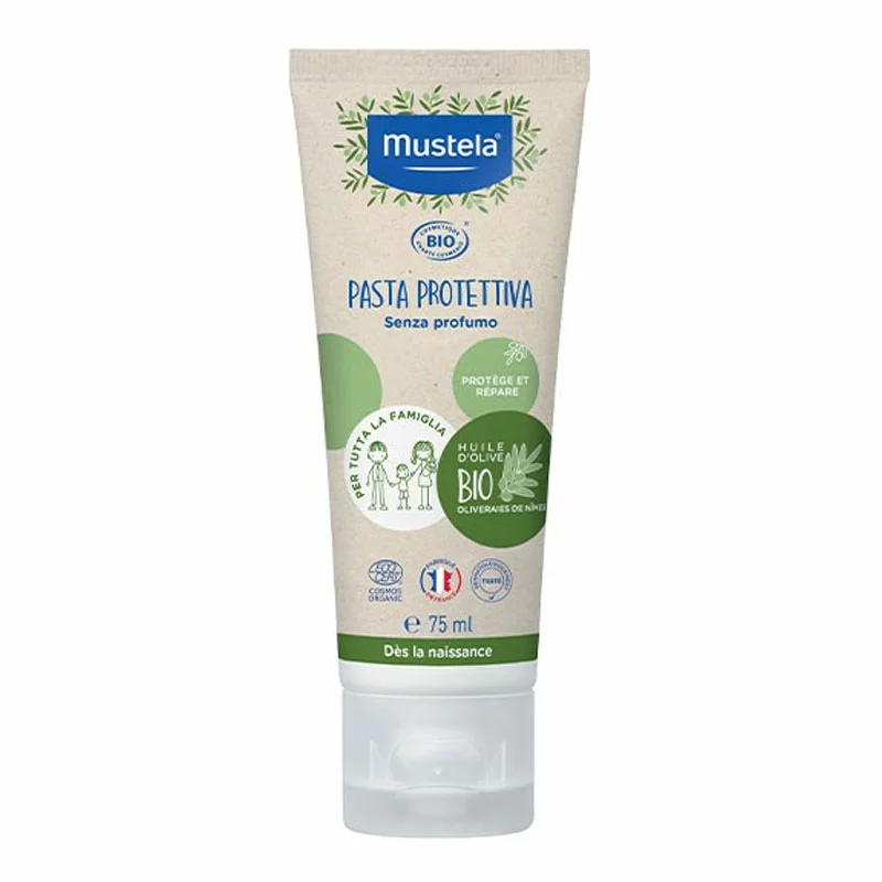 Mustela Pasta Protettiva Bio Per Cambio Pannolino 75ml 3 Mustela Pasta Protettiva Bio Per Cambio Pannolino 75ml