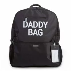 Childhome Zaino Daddy Bag Capiente Con Fasciatoio Per Cambio - Nero