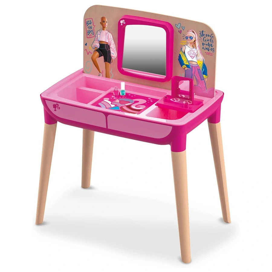MONDO Barbie Make Up Studio Tavolino Multi Funzione Studio E Gioco - Trucchi Inclusi - 40012 3 MONDO Barbie Make Up Studio Tavolino Multi Funzione Studio E Gioco - Trucchi Inclusi - 40012