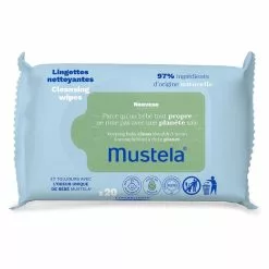 Mustela 20 Salviettine Detergenti Multiuso Con Avocado Bio, Per Bambino, Biodegradabili