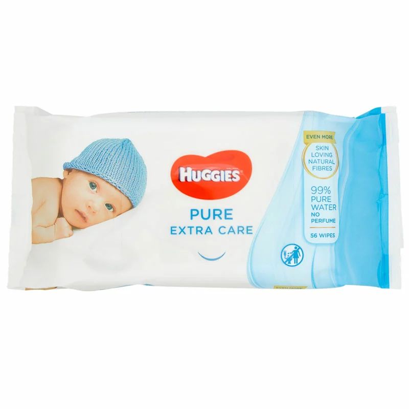 Huggies 56 Salviette Pure Extra Care 3 Huggies 56 Salviette Pure Extra Care
