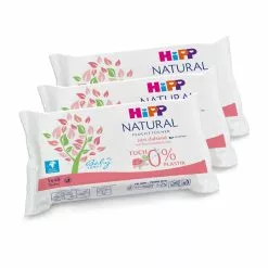 HiPP 144 Salviette Detergenti Natural, 3x48 Confezioni
