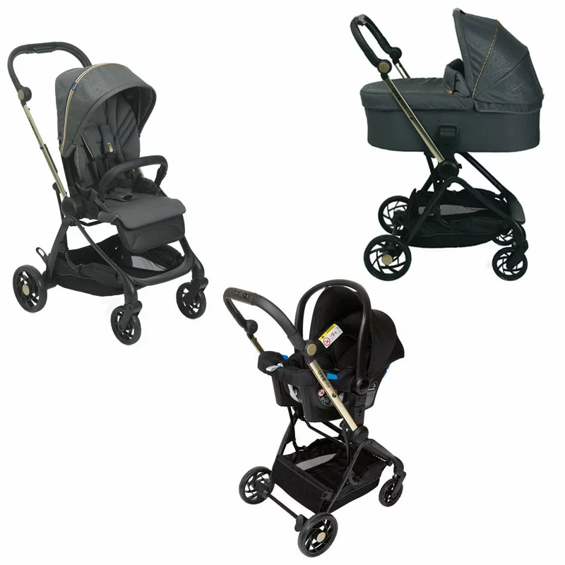 Chicco Trio One4Ever 2 Sedute Intercambiabili Con Navicella Light E Ovetto Kaily 3 Chicco Trio One4Ever 2 Sedute Intercambiabili Con Navicella Light E Ovetto Kaily