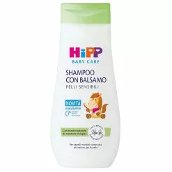 HiPP Shampoo Con Balsamo Per Pelli Sensibili, 200ml