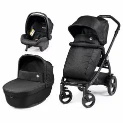 Peg Perego Trio Futura Modular Con Passeggino, Navicella Culla Futura E Seggiolino Auto Primo Viaggio SL