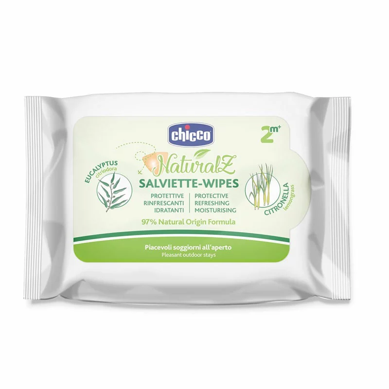 Chicco 20pz Salviette Antizanzare Naturalz Protettivo E Rinfrescante Alla Citronella 3 Chicco 20pz Salviette Antizanzare Naturalz Protettivo E Rinfrescante Alla Citronella